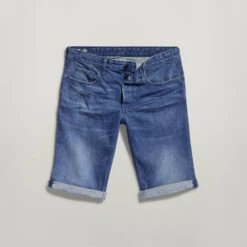 G-Star Raw 3301 Denim Shorts -G-Star Raw Store g star raw 3301 denim shorts medium blue 3