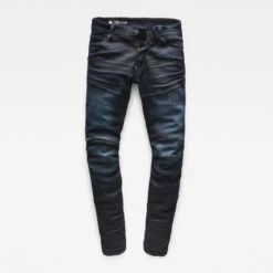 G-Star Raw 5620 3D Zip Knee Super Slim Jeans -G-Star Raw Store g star raw 5620 3d zip knee super slim jeans dark blue 3