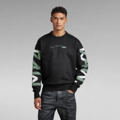 G-Star Raw 7411 Sleeve Graphic Loose Sweater