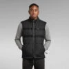 G-Star Raw Attac Tape Quilted Padded Vest -G-Star Raw Store g star raw attac tape quilted padded vest black