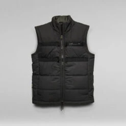 G-Star Raw Attac Tape Quilted Padded Vest -G-Star Raw Store g star raw attac tape quilted padded vest black 3