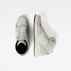 G-Star Raw Store -G-Star Raw Store g star raw attacc mid tonal blocked sneakers white both shoes