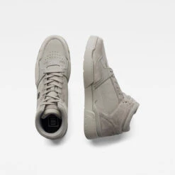 G-Star Raw Store -G-Star Raw Store g star raw attacc mid tonal sneakers grey both shoes