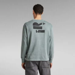 G-Star Raw Back Typography Boxy T-Shirt -G-Star Raw Store g star raw back typography boxy t shirt green 2