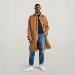 G-Star Raw Belted Trench -G-Star Raw Store g star raw belted trench brown 4