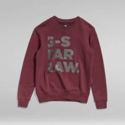 G-Star Raw Bold Graphic Sweater -G-Star Raw Store g star raw bold graphic sweater red 3