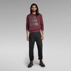 G-Star Raw Bold Graphic Sweater -G-Star Raw Store g star raw bold graphic sweater red 4