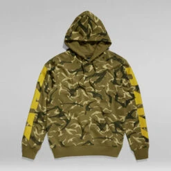 G-Star Raw Camo Sleeve Graphic Hoodie -G-Star Raw Store g star raw camo sleeve graphic hoodie multi color 3