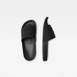 G-Star Raw Store -G-Star Raw Store g star raw cart iii tonal slide black both shoes