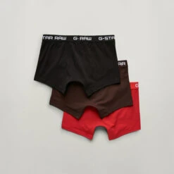 G-Star Raw Store -G-Star Raw Store g star raw classic trunk color 3 pack red 1