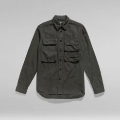G-Star Raw Container Pocket Regular Shirt -G-Star Raw Store g star raw container pocket regular shirt grey 3