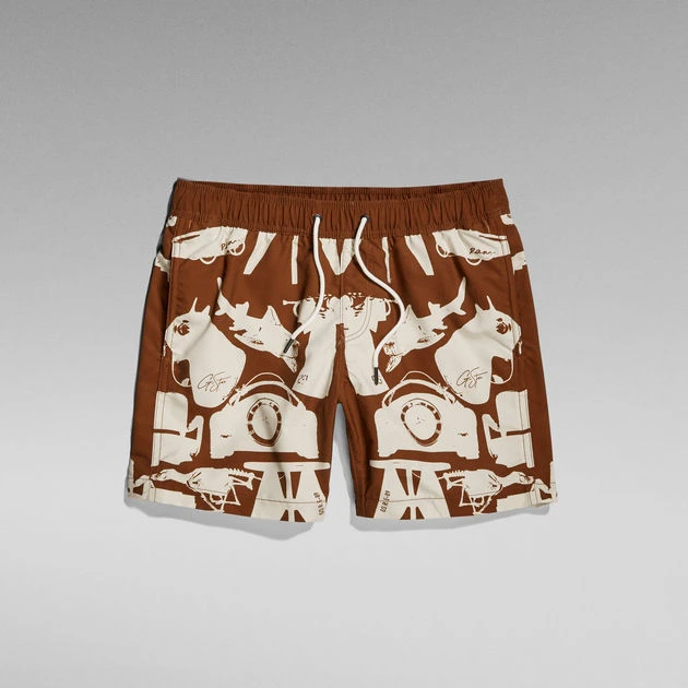 G-Star Raw Dirik Small Objects Allover Swim Shorts 3 G-Star Raw Dirik Small Objects Allover Swim Shorts