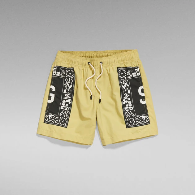 G-Star Raw Dirik Solid Big Artwork Swim Shorts 3 G-Star Raw Dirik Solid Big Artwork Swim Shorts