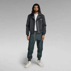 G-Star Raw E Flight Cut Off Jacket 2 In 1 -G-Star Raw Store g star raw e flight cut off jacket 2 in 1 grey 4