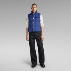 G-Star Raw Foundation Padded Vest -G-Star Raw Store g star raw foundation padded vest medium blue 4