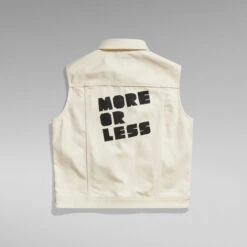 G-Star Raw G-Star X Maarten Baas Denim Vest -G-Star Raw Store g star raw g star x maarten baas denim vest beige 3