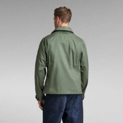 G-Star Raw High Collar Overshirt -G-Star Raw Store g star raw high collar overshirt green 2