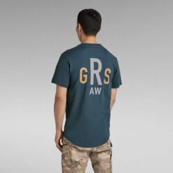 G-Star Raw Lash Back Graphic T-Shirt -G-Star Raw Store g star raw lash back graphic t shirt medium blue 2