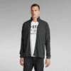 G-Star Raw Lightweight Logo Tape Zip Through Sweater -G-Star Raw Store g star raw lightweight logo tape zip through sweater grey