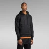 G-Star Raw Logo Tape Hooded Sweater -G-Star Raw Store g star raw logo tape hooded sweater black
