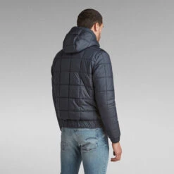 G-Star Raw Meefic Square Quilted Hooded Jacket -G-Star Raw Store g star raw meefic square quilted hooded jacket dark blue 2