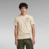 G-Star Raw Merman Back Graphic Slim T-Shirt -G-Star Raw Store g star raw merman back graphic slim t shirt beige