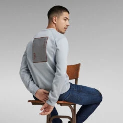 G-Star Raw Moto Sweater -G-Star Raw Store g star raw moto sweater grey 4