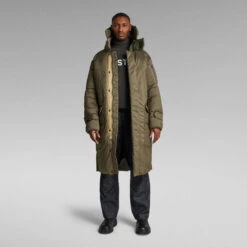 G-Star Raw Pillow Whistler Hooded XL Parka -G-Star Raw Store g star raw pillow whistler hooded xl parka green 4