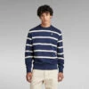 G-Star Raw Placed Stripe Sweater -G-Star Raw Store g star raw placed stripe sweater multi color