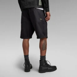 G-Star Raw Pleated Chino Shorts -G-Star Raw Store g star raw pleated chino shorts black 1