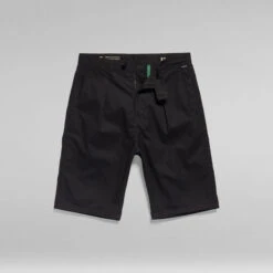 G-Star Raw Pleated Chino Shorts -G-Star Raw Store g star raw pleated chino shorts black 3