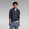 G-Star Raw Polo Half Zip Lightweight Sweater -G-Star Raw Store g star raw polo half zip lightweight sweater dark blue