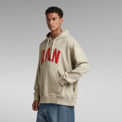 G-Star Raw RAW University Oversized Hoodie -G-Star Raw Store g star raw raw university oversized hoodie beige 1