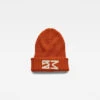 G-Star Raw Reversible Beanie -G-Star Raw Store g star raw reversible beanie orange front flat