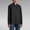 G-Star Raw Rib Collar Regular Shirt -G-Star Raw Store g star raw rib collar regular shirt black