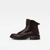 G-Star Raw Roofer IV Mid Leather Boots -G-Star Raw Store g star raw roofer iv mid leather boots red side view