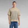 G-Star Raw Text Stripe Boxy T-Shirt -G-Star Raw Store g star raw text stripe boxy t shirt beige