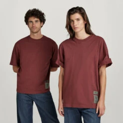 G-Star Raw Unisex Back Tape Oversized T-Shirt