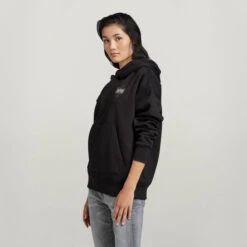 G-Star Raw Unisex Core Oversized Hooded Sweater -G-Star Raw Store g star raw unisex core oversized hooded sweater black 3