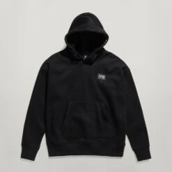 G-Star Raw Unisex Core Oversized Hooded Sweater -G-Star Raw Store g star raw unisex core oversized hooded sweater black 4