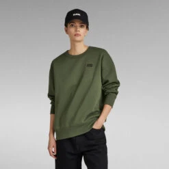 G-Star Raw Unisex Core Oversized Sweater -G-Star Raw Store g star raw unisex core oversized sweater green 2