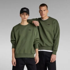 G-Star Raw Unisex Core Oversized Sweater -G-Star Raw Store g star raw unisex core oversized sweater green 3