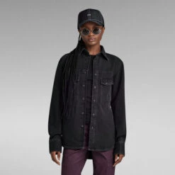 G-Star Raw Unisex Dakota Regular Shirt Evergreen -G-Star Raw Store g star raw unisex dakota regular shirt evergreen black 2