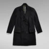 G-Star Raw Unisex Double Breasted Wool Coat -G-Star Raw Store g star raw unisex double breasted wool coat black