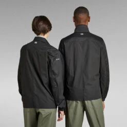 G-Star Raw Unisex Fabric Mix Overshirt -G-Star Raw Store g star raw unisex fabric mix overshirt black 4