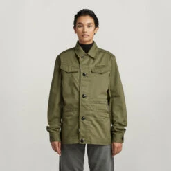 G-Star Raw Unisex Field Jacket Overshirt -G-Star Raw Store g star raw unisex field jacket overshirt green 5