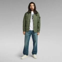 G-Star Raw Unisex Field Liner Jacket -G-Star Raw Store g star raw unisex field liner jacket green 3