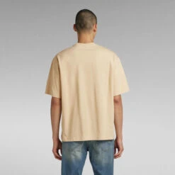 G-Star Raw Unisex Oversized Boxy Base T-Shirt -G-Star Raw Store g star raw unisex oversized boxy base t shirt beige 2