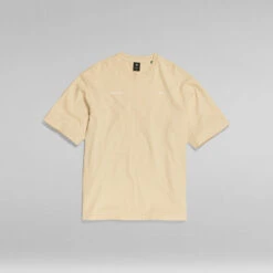 G-Star Raw Unisex Oversized Boxy Base T-Shirt -G-Star Raw Store g star raw unisex oversized boxy base t shirt beige 3