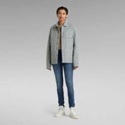 G-Star Raw Unisex Postino Quilted Overshirt -G-Star Raw Store g star raw unisex postino quilted overshirt grey 4